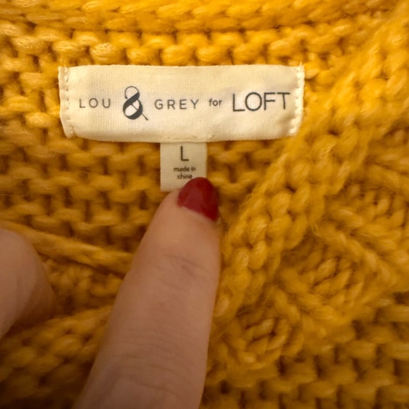 Lou & Grey Mustard Yellow Turtleneck Sweater - Picture 2 of 3